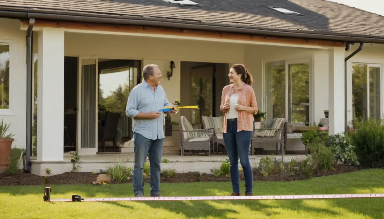 Homeowner reviewing a concrete patio plan in the Farmington Hills area